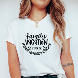 Camiseta Vacaciones familiares personalizadas; Creando recu