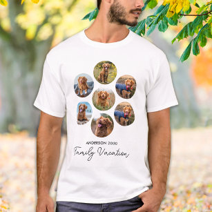 Camiseta Vacaciones familiares personalizadas de 7 Collages