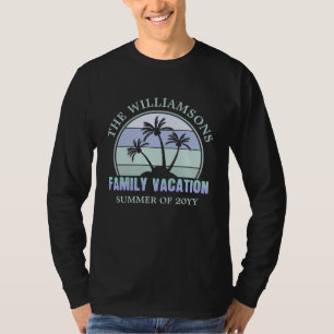 Camiseta Vacaciones familiares personalizadas en isla tropi