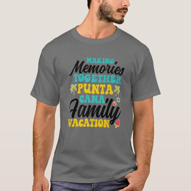 Camiseta Vacaciones Familiares Punta Cana 2022 Haciendo Rec (Anverso)