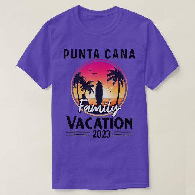 Camiseta Vacaciones familiares Punta Cana 2023 coincidentes (Diseño del anverso)