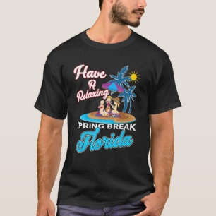 Camiseta Vacaciones familiares relajantes de primavera en F