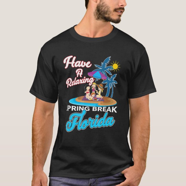 Camiseta Vacaciones familiares relajantes de primavera en F (Anverso)