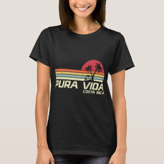 Camiseta Vacaciones familiares retro vintage Costa Rica Pur