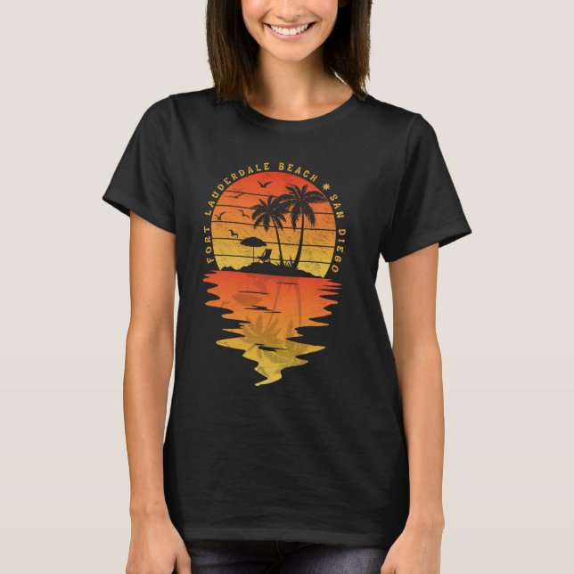 Camiseta Vacaciones familiares San Diego Fort Lauderdale Be (Anverso)