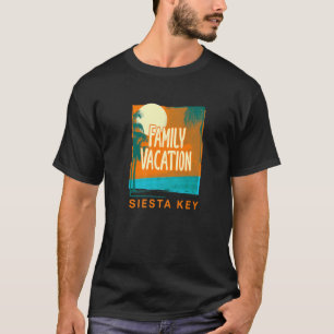 Camiseta Vacaciones familiares Siesta Key Beach Florida Bum