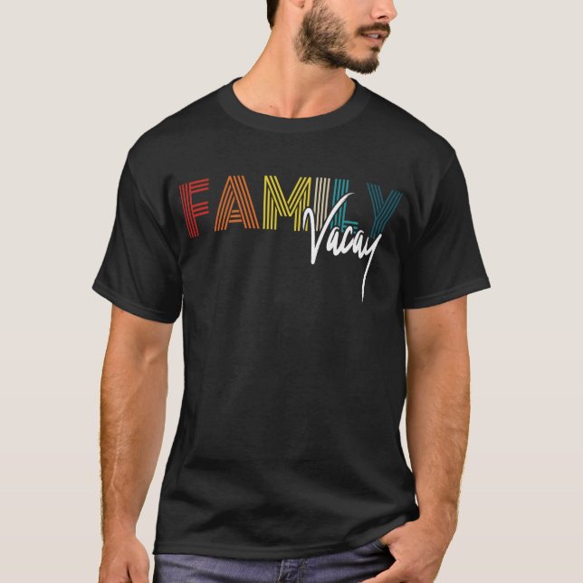 Camiseta Vacaciones familiares veraniegas vacaciones playa  (Anverso)