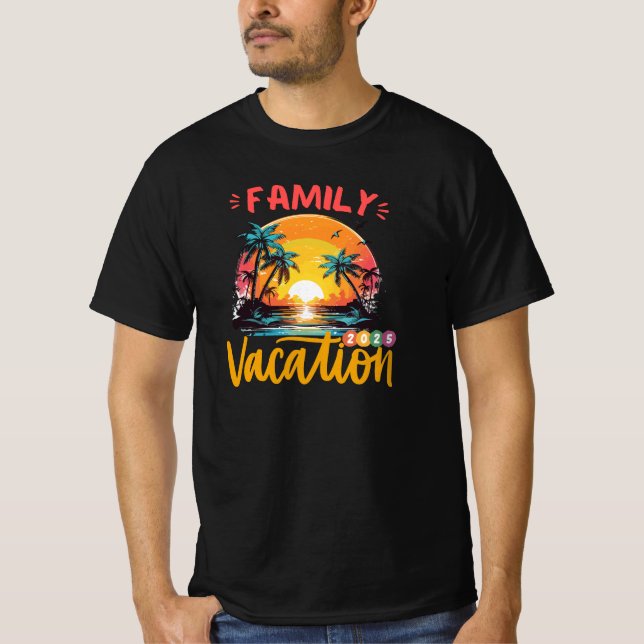Camiseta VACACIONES FAMILIARES viaje de verano 2025 (Anverso)