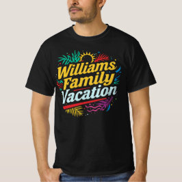 Camiseta Vacaciones Familiares Williams Personalizadas