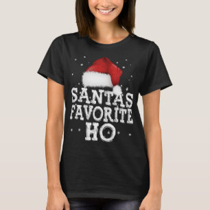 Camiseta Vacaciones favoritas de Navidades Ho Cute en Santa
