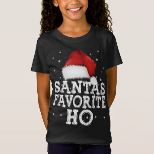Camiseta Vacaciones favoritas de Navidades Ho Cute en Santa