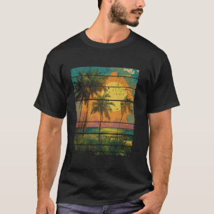 Camiseta Vacaciones Geniales de Verano, Palma Retro del Ata