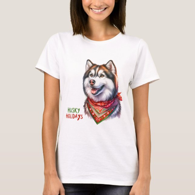 Camiseta Vacaciones Husky (Anverso)