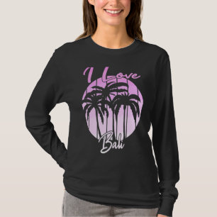Camiseta Vacaciones indonesias vintage Palm Trees I Lov