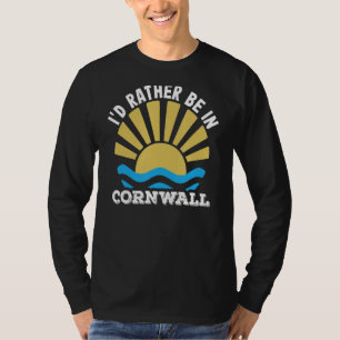 Camiseta Vacaciones Kernow Cornish Preferiría Estar En Corn