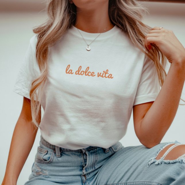 Camiseta Vacaciones mínimas de verano italianas "La Dolce V (Subido por el creador)