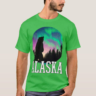 Camiseta Vacaciones para ver la aurora boreal en Alaska