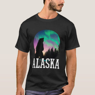 Camiseta Vacaciones para ver las Luces del Norte de Alaska