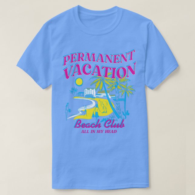 CAMISETA VACACIONES PERMANENTES (Diseño del anverso)