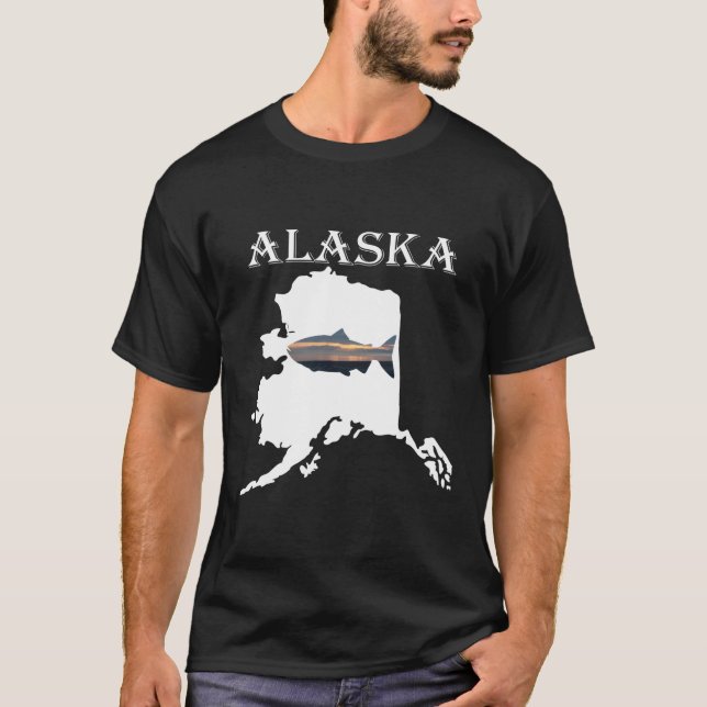 Camiseta Vacaciones Pesca de Alaska Salmon (Anverso)