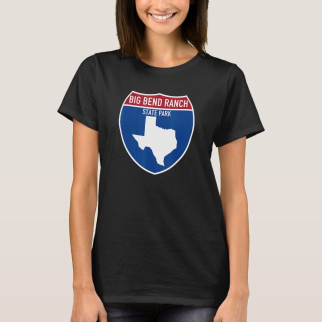 Camiseta Vacaciones por la autopista TX de Big Bend Ranch (Anverso)