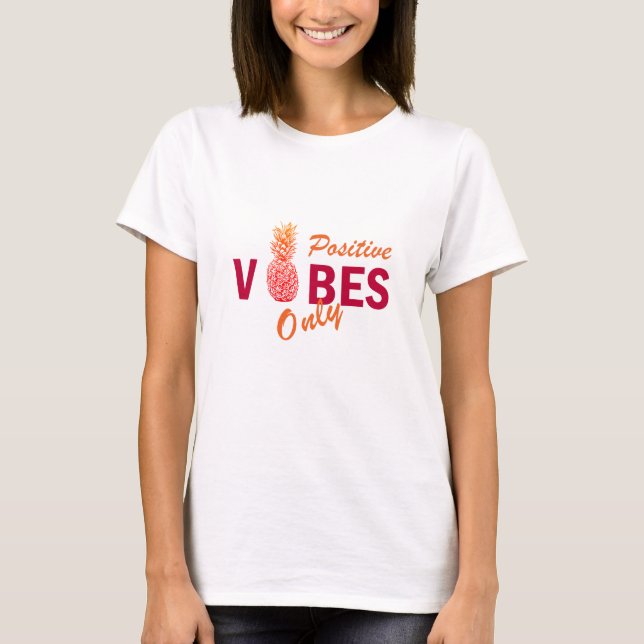 Camiseta Vacaciones positivas de verano (Anverso)