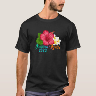 Camiseta Vacaciones República Dominicana Tropical Hibiscus 