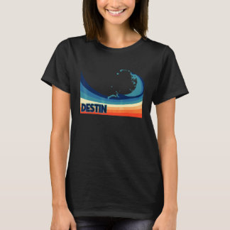 Camiseta Vacaciones Retro de Surf, Vela y Pesca en Destin F