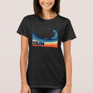 Camiseta Vacaciones retro de surf, vela y pesca en Tulum, M