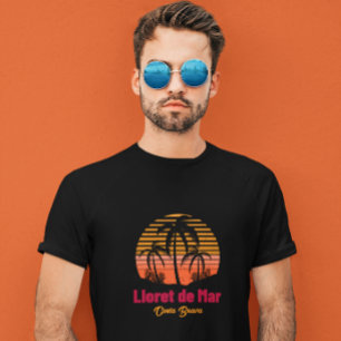 Camiseta Vacaciones Retro Sunset Lloret de Mar España