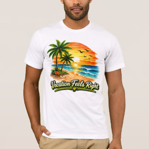 Camiseta Vacaciones Se Sienten Bien Bella Canvas Tee USA