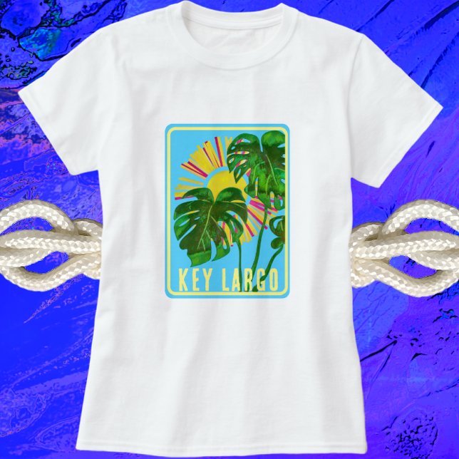 Camiseta Vacaciones tropicales clave de Largo Florida Sunsh (Subido por el creador)