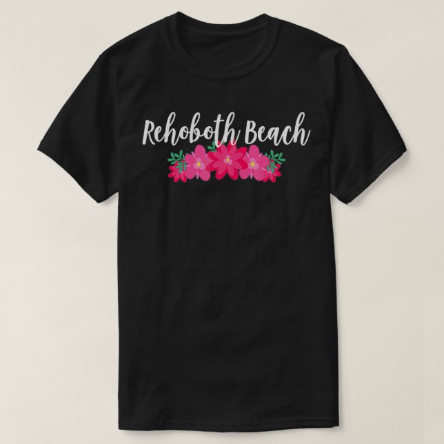 Camiseta Vacaciones tropicales de Rehoboth Beach Delaware (Diseño del anverso)