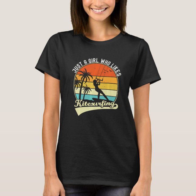 Camiseta Vacaciones tropicales de verano sólo un Chica al q (Anverso)