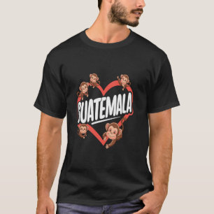 Camiseta Vacaciones tropicales: un mono de viaje a Guatemal