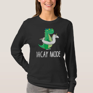 Camiseta Vacaciones Vacay Mode Cute Dinosaur Family