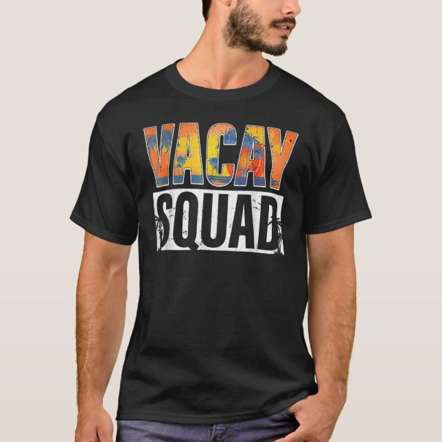 Camiseta Vacaciones Vacay Squad verano vacaciones familiare (Anverso)