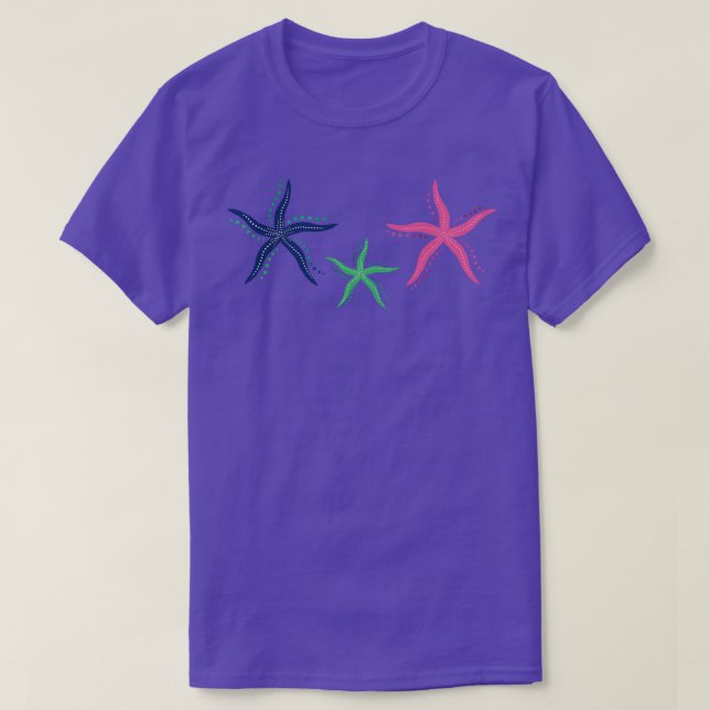 Camiseta Vacaciones veraniegas con estrellas (Diseño del anverso)