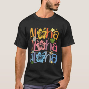 Camiseta Vacaciones veraniegas de Aloha Cute Hawai Shaka Hi