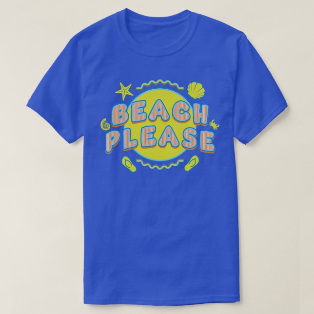 Camiseta Vacaciones veraniegas de Beach Please (Diseño del anverso)