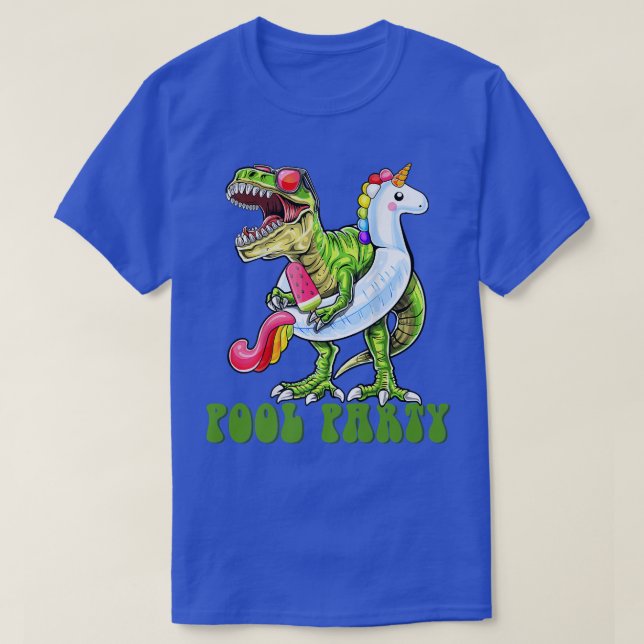 Camiseta Vacaciones veraniegas de dinosaurio Fiesta de bill (Diseño del anverso)