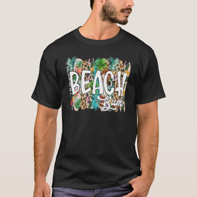 Camiseta Vacaciones veraniegas de Leopard Beach Bum Beach (Anverso)