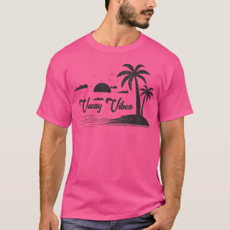 Camiseta Vacaciones veraniegas de Playa de Palmera de Estil