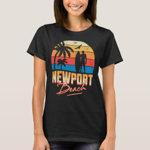 Camiseta Vacaciones veraniegas de surf en Newport Californi