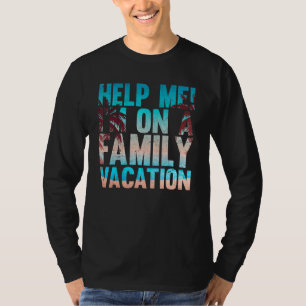 Camiseta Vacaciones Veraniegas Tropicales Me Ayudan A Mí En
