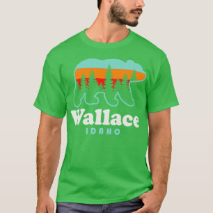 Camiseta Vacaciones Viaje Montañas Oso Wallace Idaho