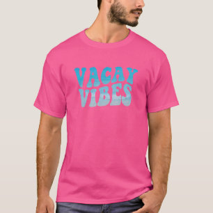 Camiseta Vacaciones Vibes 80s Retro Vacación Viaje de Veran