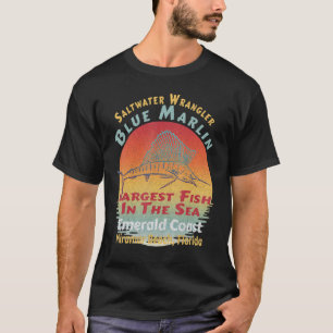 Camiseta Vacaciones Vintage Florida Hermosa Pesca de Marlín