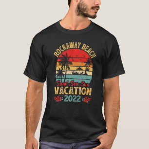 Camiseta Vacaciones Vintage Sea Sand Sun 2022 New York Rock
