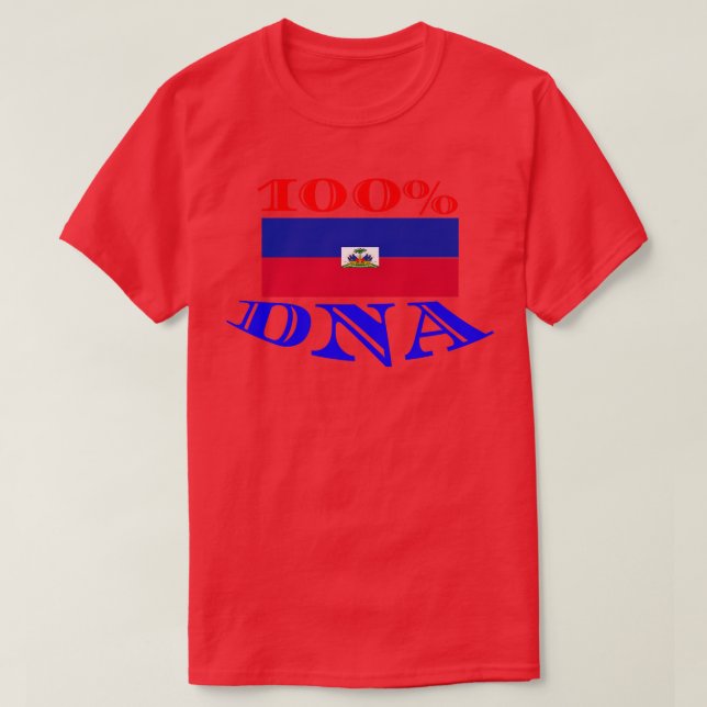 Camiseta Vacaciones y motivación de la bandera haitiana (Diseño del anverso)